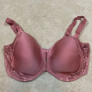 Elomi Rose Pink Underwire Lace Full-Coverage Bra